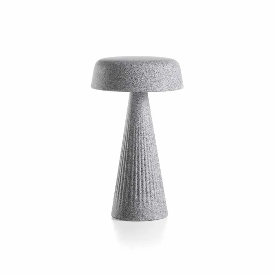 Bordlampe med struktur i polyethylen Fremstillet i Italien - Desmond Viadurini