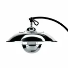 Bordlampe med struktur i egetræ og metal fremstillet i Italien - Lumetto Viadurini