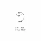 Bordlampe med struktur i egetræ og metal fremstillet i Italien - Lumetto Viadurini