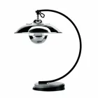 Bordlampe med struktur i egetræ og metal fremstillet i Italien - Lumetto Viadurini