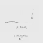 Bordlampe med moderne stil i keramik Made in Italy - Batucada Viadurini