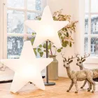 Moderne design stjerne bordlampe med eller uden piedestal - Littlestar Viadurini