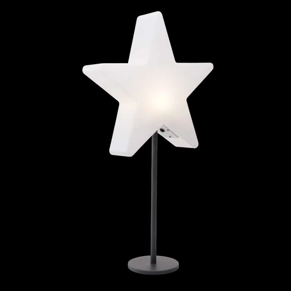 Moderne design stjerne bordlampe med eller uden piedestal - Littlestar Viadurini