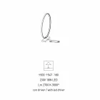 Design bordlampe i sort aluminium og messing fremstillet i Italien - Norma Viadurini