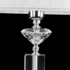 Lampe glasdesign og krystal bord Ivy, lavet i Italien Viadurini
