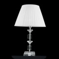 Lampe glasdesign og krystal bord Ivy, lavet i Italien