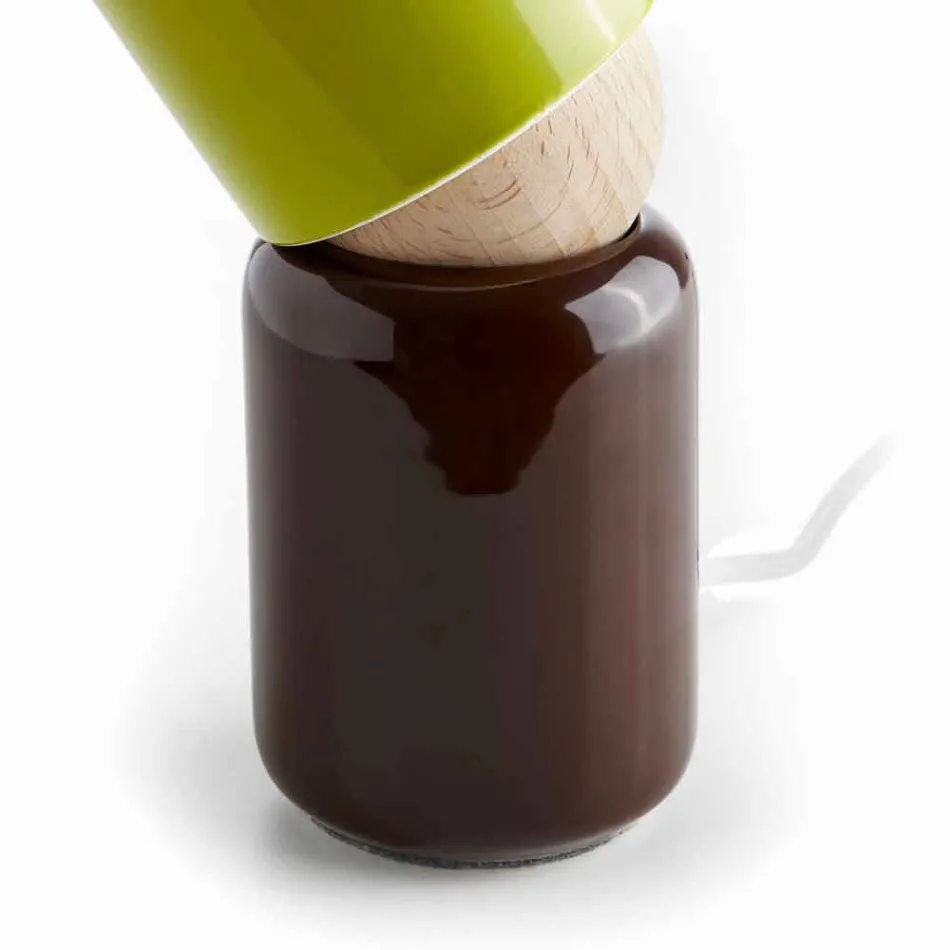 Moderne design keramisk bordlampe lavet i Italien Asien Viadurini