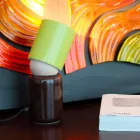 Keramisk bordlampe i moderne design fremstillet i Italien Asien Viadurini