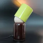 Keramisk bordlampe i moderne design fremstillet i Italien Asien Viadurini