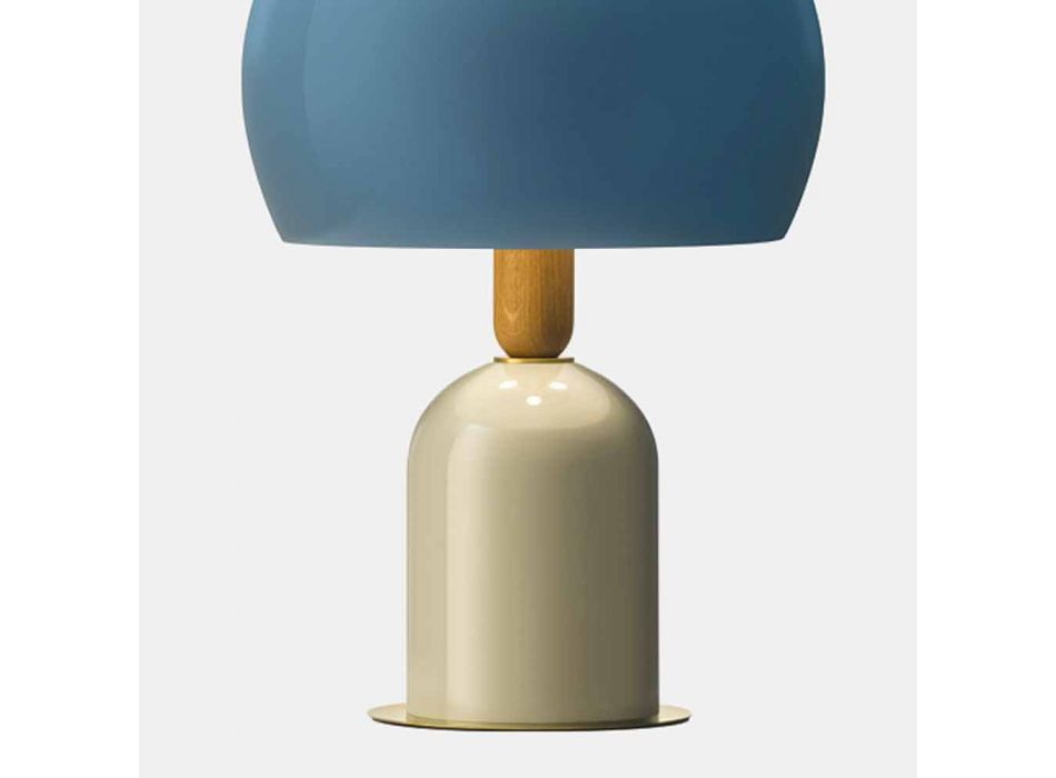 Bordlampe i aluminium og messing 3 luksuriøse finish - Bonton af Il Fanale Viadurini