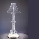 Aurel plexiglas bordlampe i to størrelser, fremstillet i Italien Viadurini