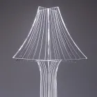 Aurel plexiglas bordlampe i to størrelser, fremstillet i Italien Viadurini
