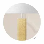 Metal bordlampe med stofskærm Made in Italy - Jump Viadurini