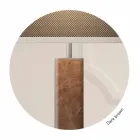 Metal bordlampe med stofskærm Made in Italy - Jump Viadurini