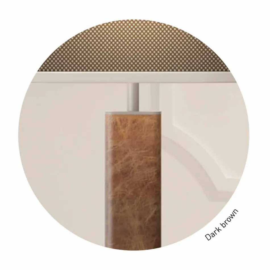 Metal bordlampe med stofskærm Made in Italy - Jump Viadurini