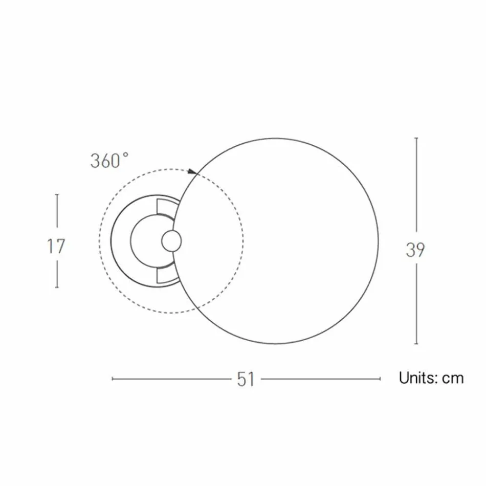 Bordlampe i krom eller sort metal med LED Made in Italy - Orlando Viadurini