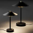 Mira metalbordlampe med forskellige finish, fremstillet i Italien Viadurini