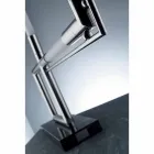 Bordlampe i messing og harpiks med marmor base lavet i Italien - Quizza Viadurini