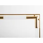 Bordlampe i messing og harpiks med marmor base lavet i Italien - Quizza Viadurini