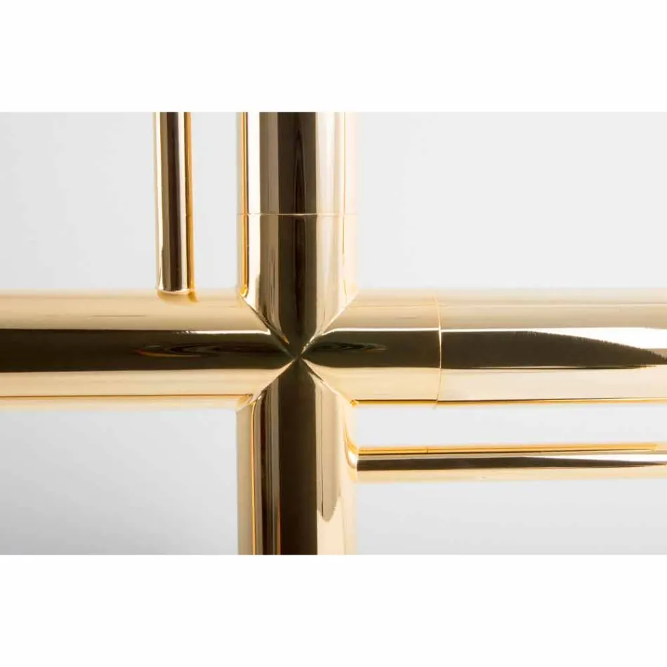 Bordlampe i messing og harpiks med marmor base lavet i Italien - Quizza Viadurini