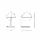 Bordlampe i messing med guld- eller palladiumfinish Made in Italy - Adana Viadurini