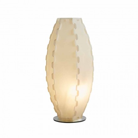 Bordlampe sandylex perle lavet i Italien Gisele, diam. 27 cm Viadurini