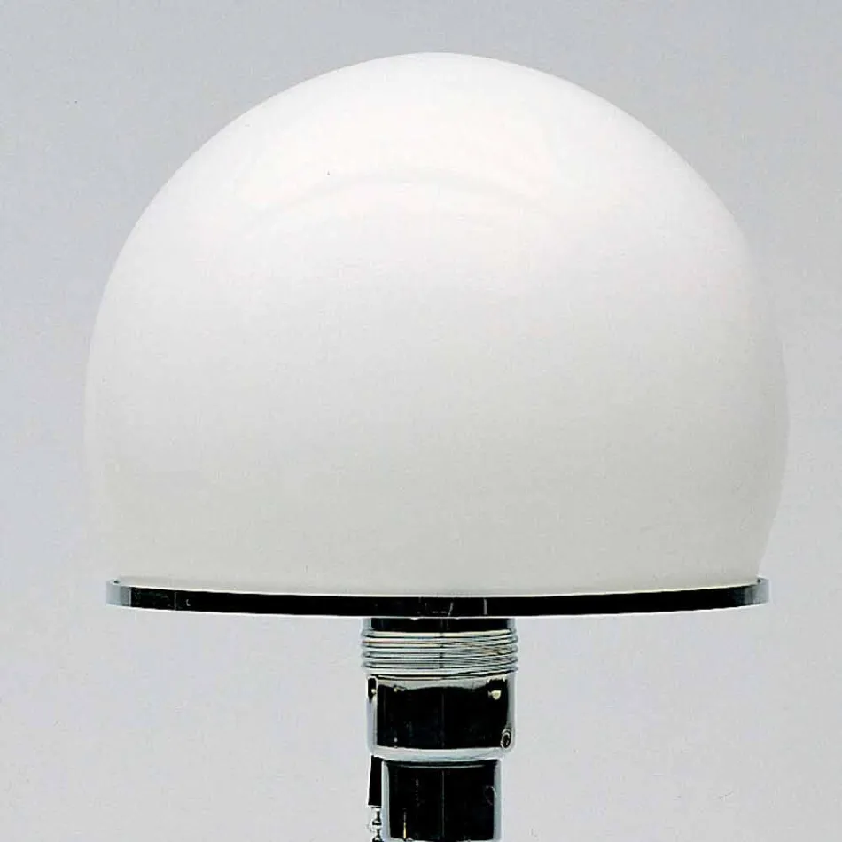 Glasbordslampe med opalskærm fremstillet i Italien - Dacca Viadurini