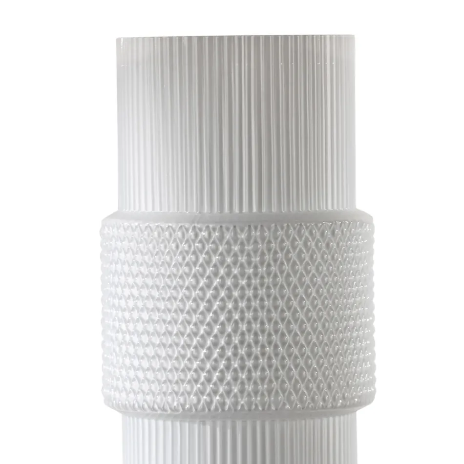 Bordlampe i håndblæst glas i Venedig og metal - Satomi Viadurini