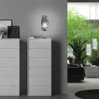 Bordlampe i håndblæst glas i Venedig og metal - Satomi Viadurini