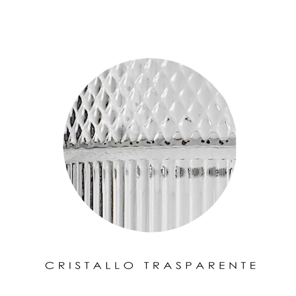 Bordlampe i håndblæst glas i Venedig og metal - Satomi Viadurini