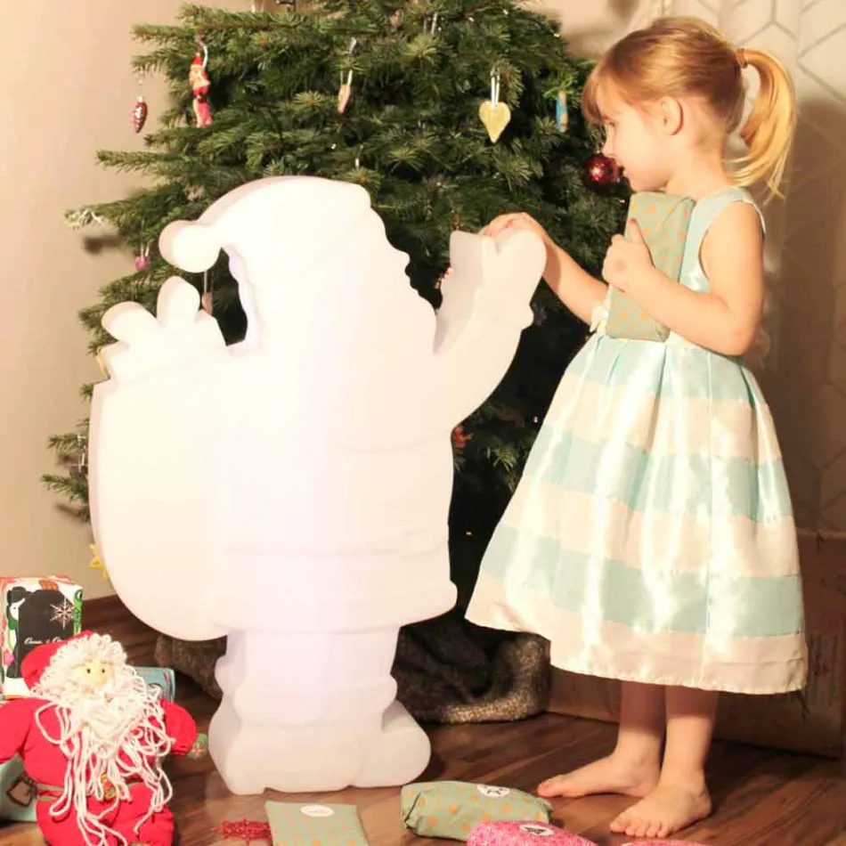 Moderne design ledet bordlampe i form af julemanden - Babbostar Viadurini