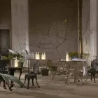 Led bordlampe i hvidt mat glas moderne design - flaske Viadurini