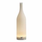 Led bordlampe i hvidt mat glas moderne design - flaske Viadurini