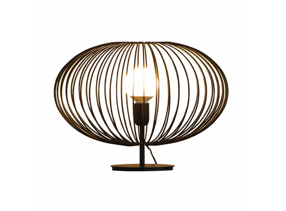 Moderne bordlampe i lakeret stål, Ø48xH35 cm, Gabriella Viadurini