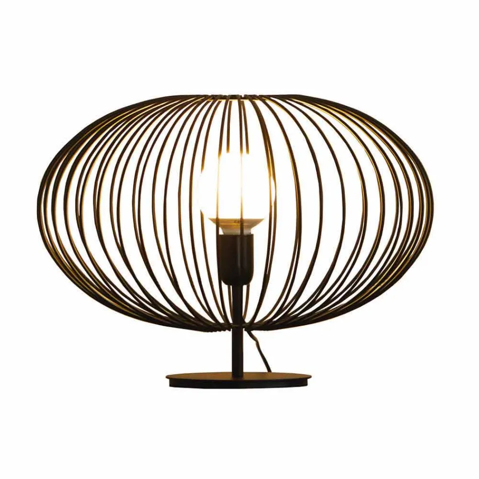 Moderne bordlampe i lakeret stål, Ø48xH35 cm, Gabriella Viadurini