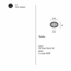 Moderne bordlampe i lakeret stål, Ø48xH35 cm, Gabriella Viadurini