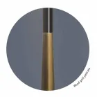 Moderne bordlampe i metal, træ og organza fremstillet i Italien - bom Viadurini