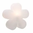 Moderne design blomsterbord eller gulvlampe i hvid plast - Fiorestar Viadurini