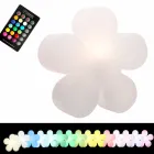 Moderne design blomsterbord eller gulvlampe i hvid plast - Fiorestar Viadurini