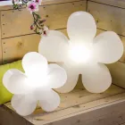 Moderne design blomsterbord eller gulvlampe i hvid plast - Fiorestar Viadurini
