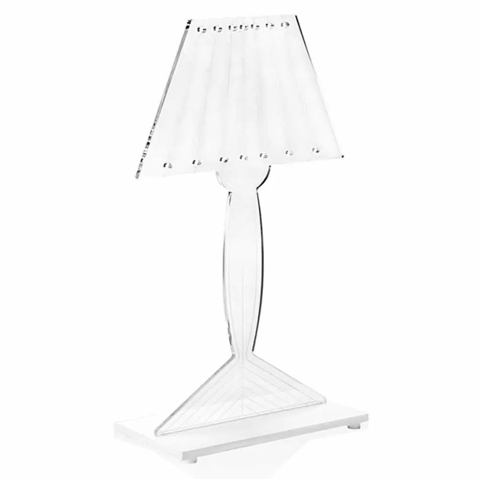 Formet bordlampe, Ferla plexiglas LED-lys Viadurini