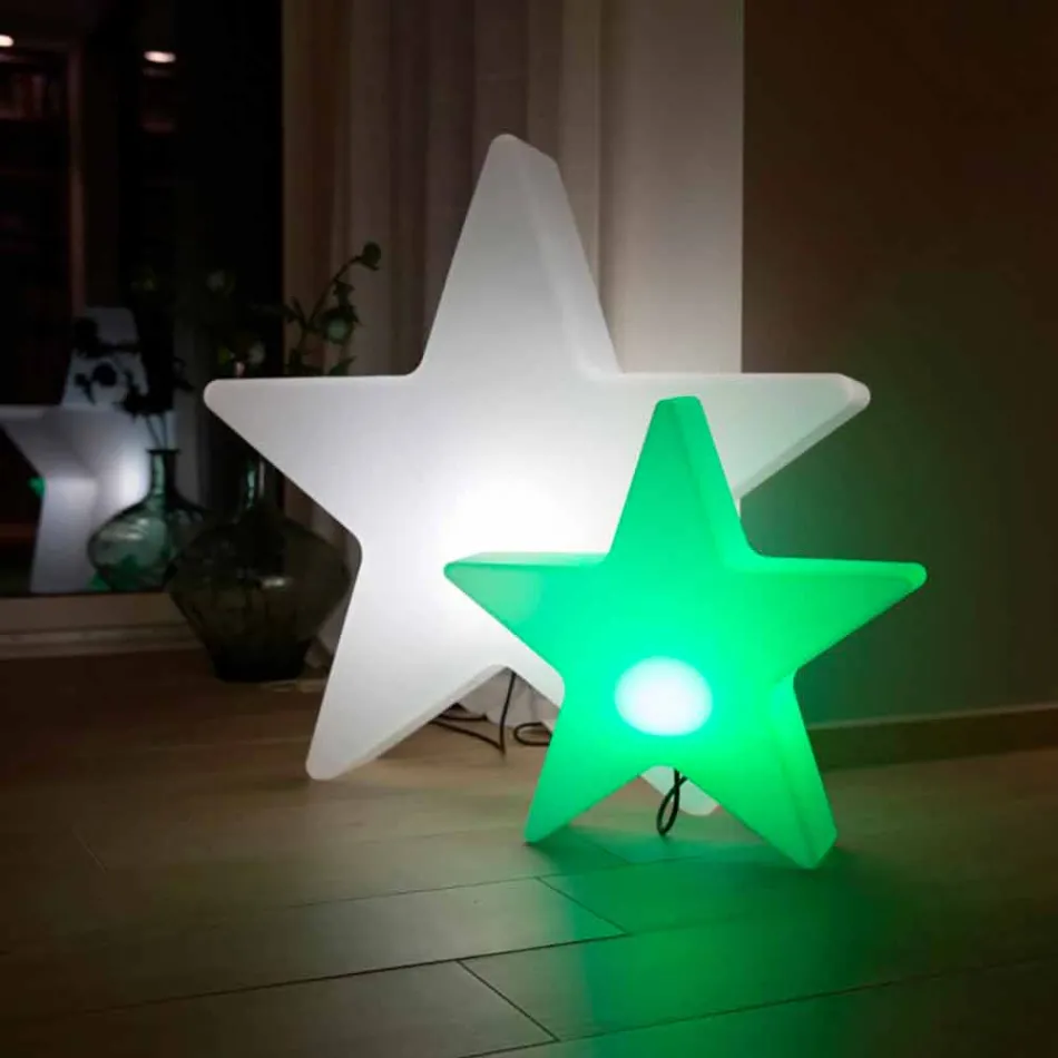 Polyethylen Solar eller LED Star Design bordlampe - Ringostar Viadurini