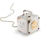 Industriel stil bordlampe i keramik og jern Valerie Viadurini