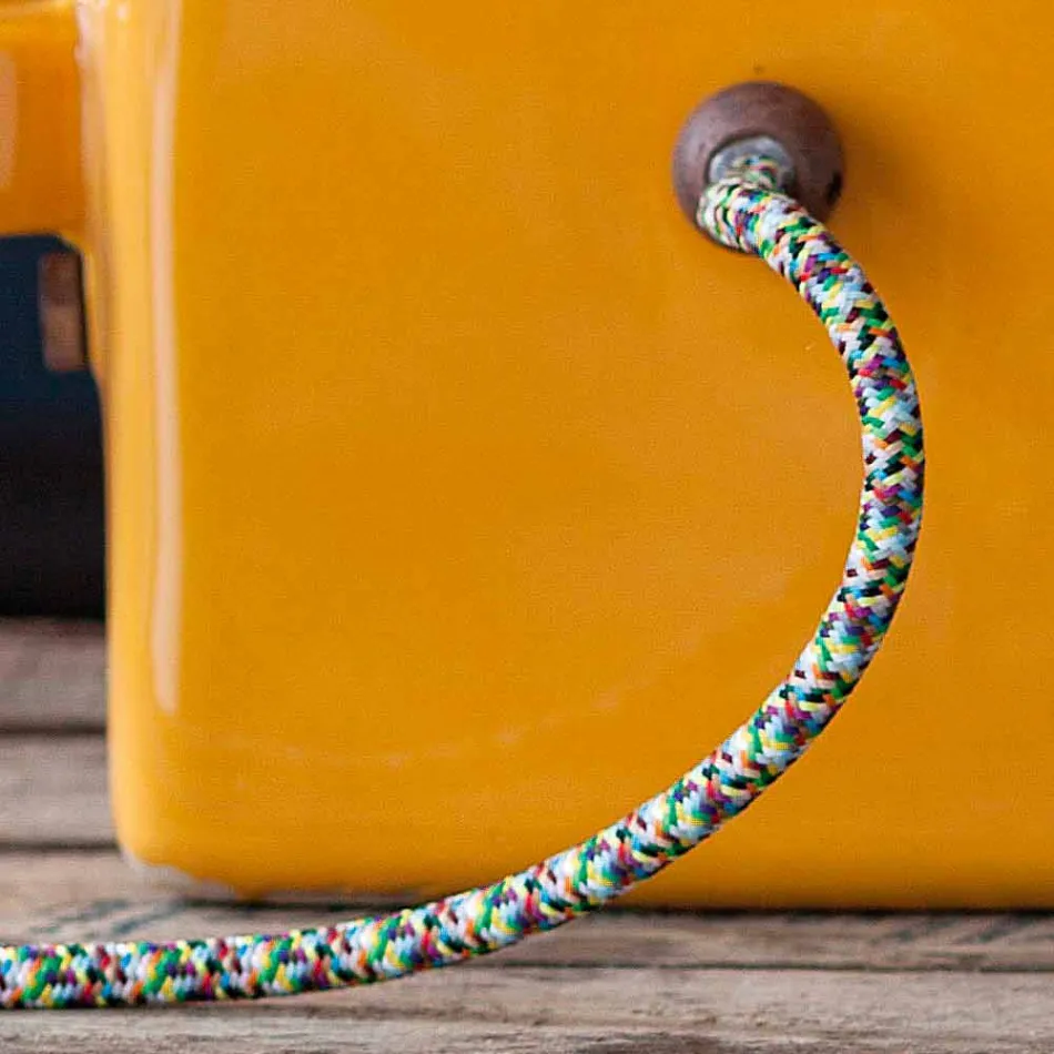 Industriel stil bordlampe i keramik og jern Valerie Viadurini