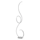 LED-gulvlampe med Design-Clack-malet metalstruktur Viadurini