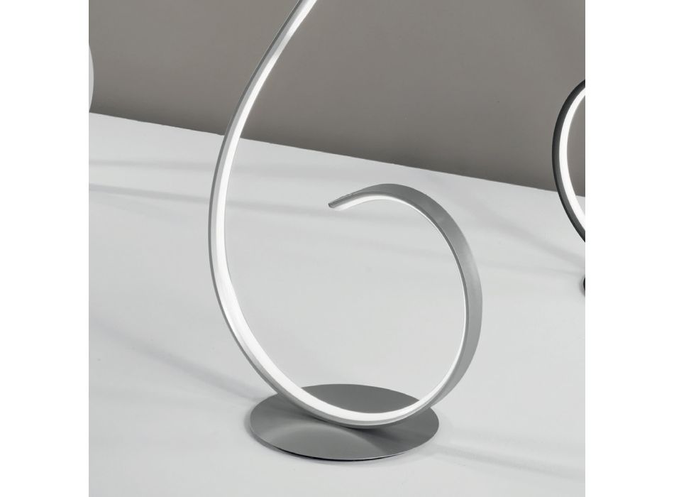 LED-gulvlampe med Design-Clack-malet metalstruktur Viadurini
