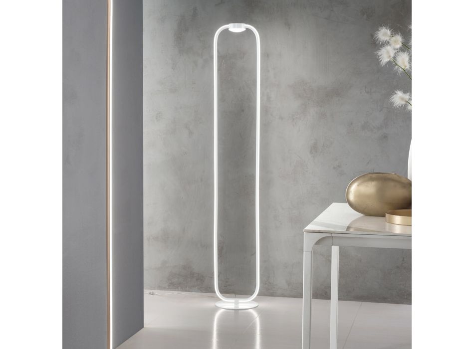 Dæmpbar LED-gulvlampe med metalstruktur - Aladdin Viadurini