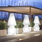Led gulvlampe i hvid polyethylen Fremstillet i Italien - Alvarez Viadurini