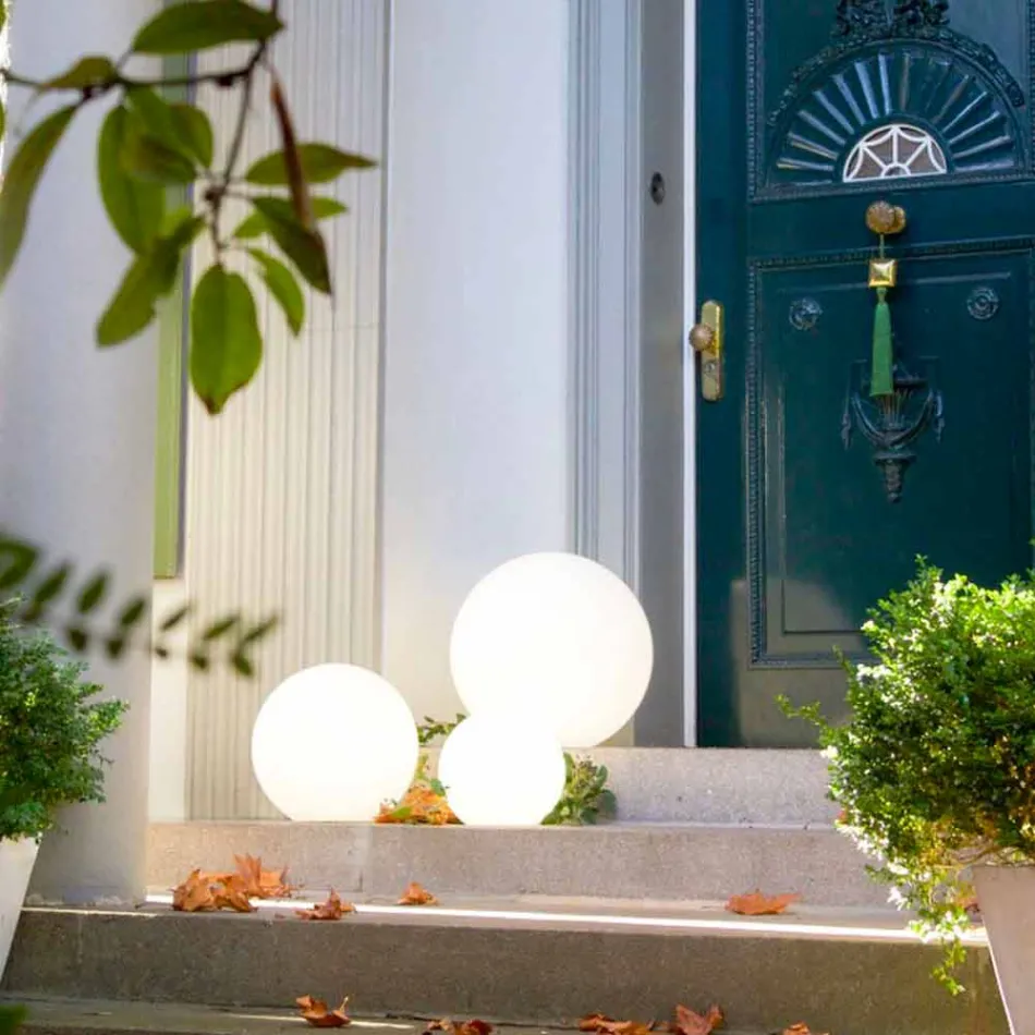 Farverigt moderne design sfære gulvlampe, forskellige størrelser - Globostar Viadurini