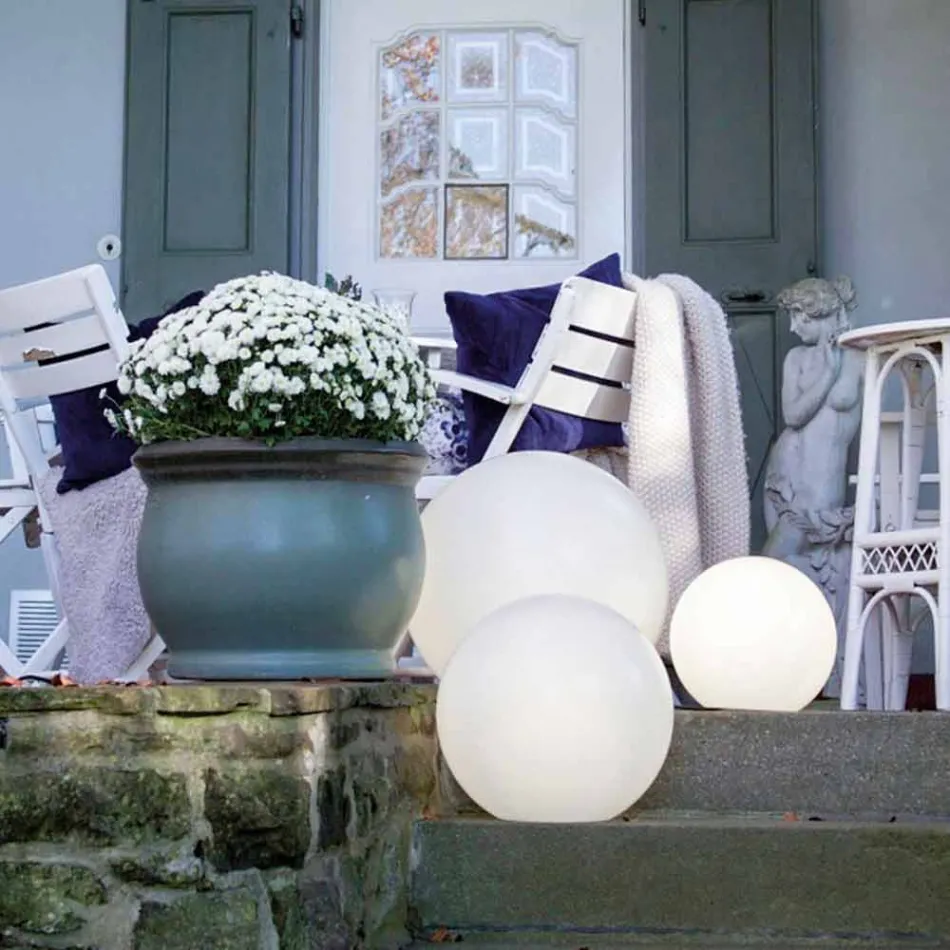 Farverigt moderne design sfære gulvlampe, forskellige størrelser - Globostar Viadurini